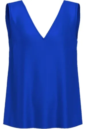 MARELLA Top, Dame, Blå, XL, Uld, Ærmeløs Top