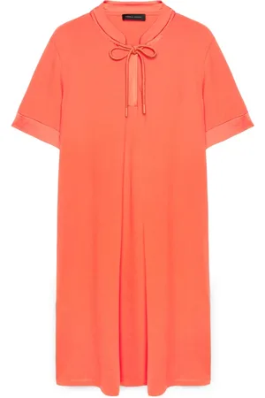 Fiorella rubino Kjole, Dame, Rød, S, Bomuld, Jerseykjole med front lynlås