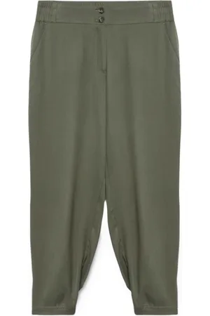 Fiorella rubino Bukser, Dame, Grøn, 3XL, Bomuld, Gulerodssnit Bomuld-Lyocell Bukser
