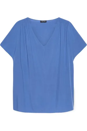 Fiorella rubino Bluser & Skjorter, Dame, Blå, 4XL, Uld, Viskose Bluse