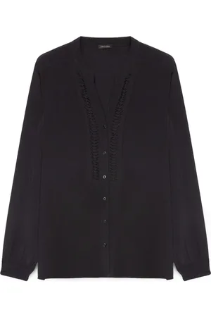 Fiorella rubino Bluser & Skjorter, Dame, Sort, XL, Viskose Origami Bluse