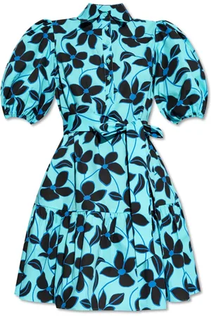 Kate Spade Kjole, Dame, Flerfarvet, XS, Bomuld, Blomstermotiv Kjole