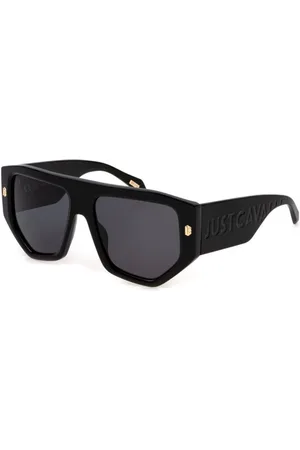 Roberto Cavalli Tilbehør, unisex, Sort, 58 MM, Sort Røg Solbriller