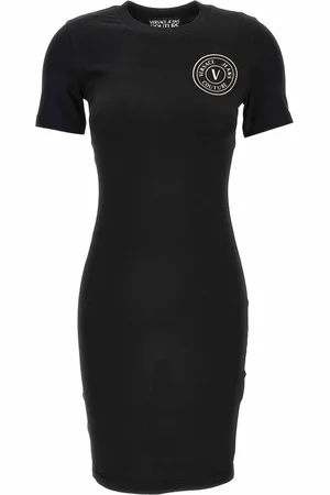 VERSACE Kjole, Dame, Sort, 2XS, Sort Sweater Kjole