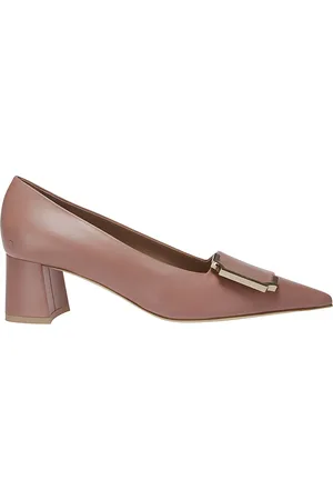 MALONE SOULIERS Sko, Dame, Lyserød, 39 EU, Læder, Rosa Læder Spænde Detalje Pumps