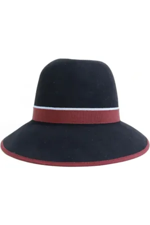 Hermès Pre-owned, Dame, Sort, ONE SIZE, Uld, Pre-owned Uld hatte