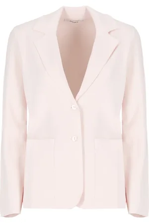KANGRA CASHMERE Jakke, Dame, Lyserød, XS, Cashmere, Cashmere Blazer Peak Lapel