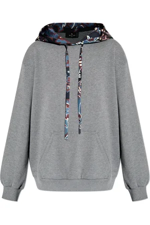 Etro Sweathshirts & Hoodies, Dame, Grå, S, Bomuld, Hættetrøje