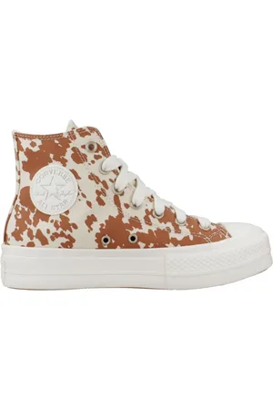 Converse Sko, Dame, Flerfarvet, 37 1/2 EU, Hævede High Top Sneakers