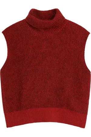 Soulland Strik, Dame, Rød, S/M, Cashmere, Høj Hals Cashmere Vest