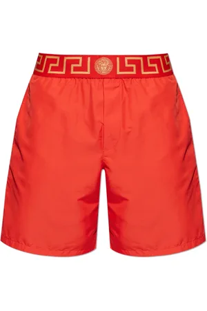 VERSACE Badetøj, Herre, Rød, S, Uld, Badeshorts med logo