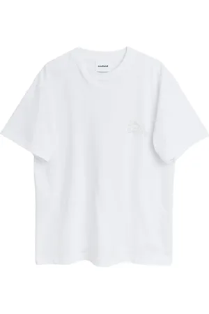 Soulland Top, unisex, Hvid, L/XL, Bomuld, Perle Logo T-shirt