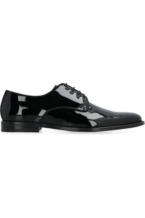 Dolce & Gabbana Sko, Herre, Sort, 41 1/2 EU, Læder, Raffaello Patentlæder Derby Sko