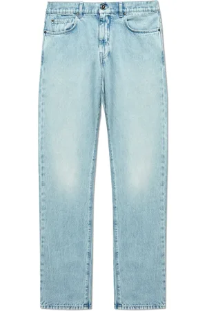 VERSACE Jeans, Herre, Blå, W33, Bomuld, Straight-leg jeans