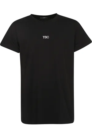 14 BROS Top, Herre, Sort, L, Bomuld, Sort Logo Print T-Shirt