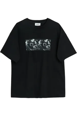 Soulland Top, unisex, Sort, M/L, Bomuld, Trykt Fest T-shirt