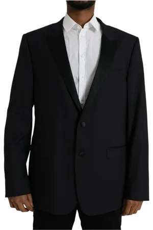 Dolce & Gabbana Jakke, Herre, Blå, 2XL, Polyester, Blå Martini Slim Fit Blazer
