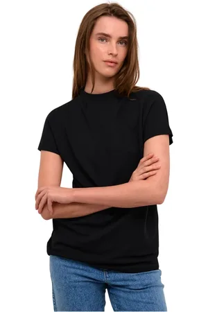 Karen by Simonsen Top, Dame, Sort, L, Uld, Meteorit Dandykb Tee Top