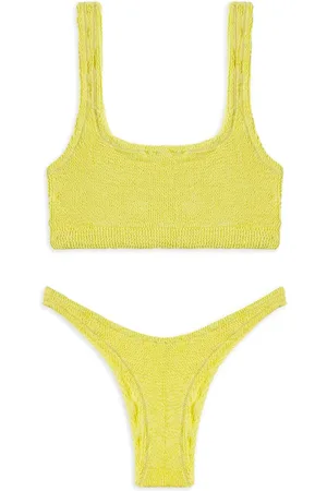 Reina Olga Badetøj, Dame, Gul, ONE SIZE, Square-Cut Ginny Bikini Sæt