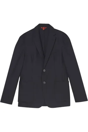 BARENA Jakke, Herre, Blå, 2XL, Uld, Blazer