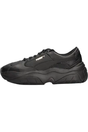 PUMA Sko, Dame, Sort, 39 EU, Læder, Storm.Y Dame Sneaker