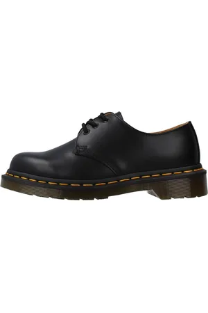 Dr. Martens Sko, Dame, Sort, 45 EU, Læder, Sort Læder Snøresko 1461