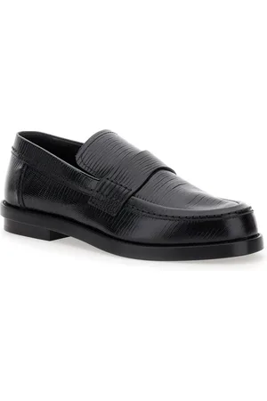 Alexander McQueen Sko, Herre, Sort, 42 EU, Læder, Sort Læder Slip-On Loafers