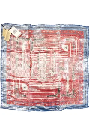 Hermès Pre-owned, Dame, Flerfarvet, ONE SIZE, Tyl, Pre-owned Silke trklaeder