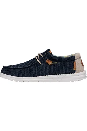 Hey dude Sko, Herre, Blå, 44 EU, Behagelige Strik Sneakers