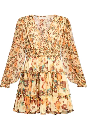 ULLA JOHNSON Kjole, Dame, Flerfarvet, 3XS, Uld, Kjole Lya