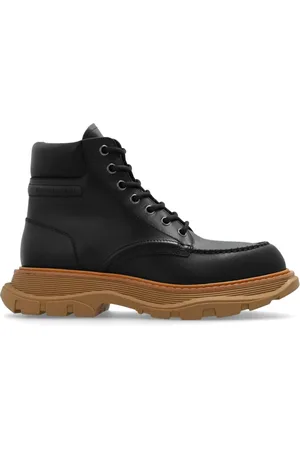 Alexander McQueen Sko, Herre, Sort, 41 EU, Læder, Snøresko med plateau