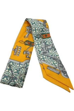 Hermès Pre-owned, Dame, Flerfarvet, ONE SIZE, Tyl, Pre-owned Silke trklaeder