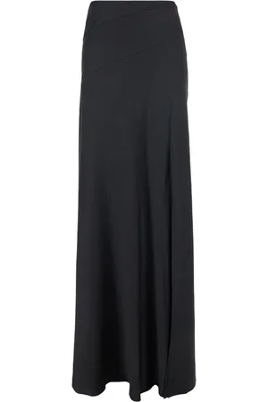 Alberta Ferretti Nederdel, Dame, Sort, XS, Sort Silkeblanding Lang Nederdel
