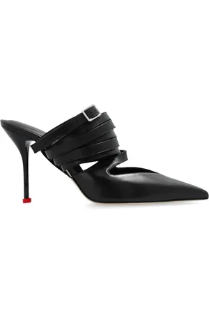 Alexander McQueen Sko, Dame, Sort, 38 EU, Læder, Højhælede sandaler