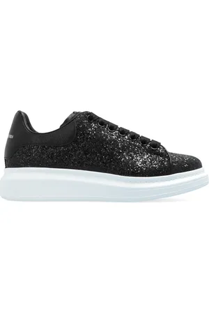 Alexander McQueen Sko, Dame, Sort, 35 1/2 EU, Uld, Sneakers med logo