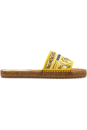 Dolce & Gabbana Sko, Dame, Flerfarvet, 35 EU, Hjemmesko med logo