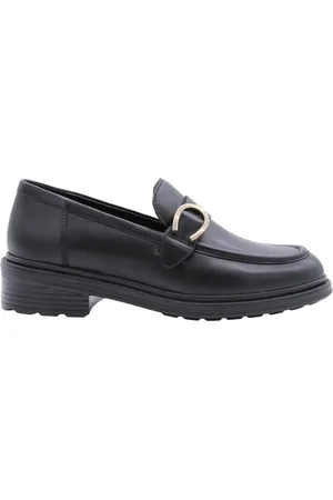 Geox Sko, Dame, Sort, 38 EU, Klassiske Mocassin Sko i Brandy Farve
