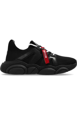 Moschino Sko, Herre, Sort, 42 EU, Uld, Sneakers med logo