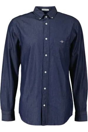 GANT Skjorte, Herre, Blå, S, Indigo Button-Down Skjorte