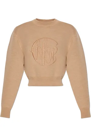 Chloé Strik, Dame, Brun, L, Uld, Uldtrøje