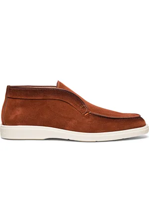 santoni Sko, Herre, Brun, 43 1/2 EU, Suede, Suede Desert Boot