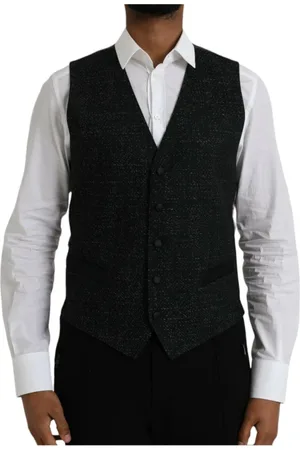Dolce & Gabbana Jakkesæt, Herre, Sort, M, Silkeformel vestkjolevest