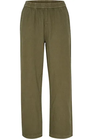 Kaffe Bukser, Dame, Grøn, XL, Bomuld, Kanaya Wide Pants Bukser 10507661 Grape Leaf
