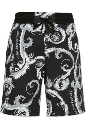VERSACE Shorts, Herre, Sort, S, Bomuld, Shorts med mønster