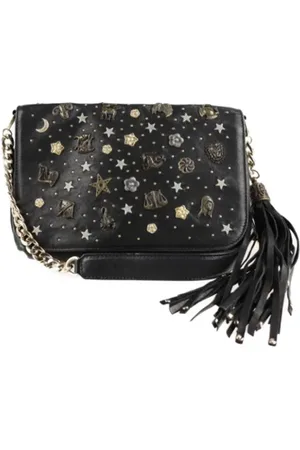 Jimmy Choo Pre-owned, Dame, Sort, ONE SIZE, Uld, Pre-owned Stof skuldertasker