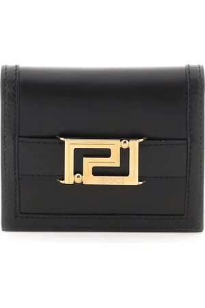VERSACE Tilbehør, Dame, Sort, ONE SIZE, Læder, Greca Goddess Læder Pung