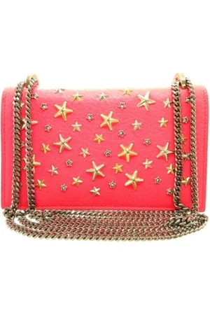Jimmy Choo Pre-owned, Dame, Lyserød, ONE SIZE, Uld, Pre-owned Stof skuldertasker
