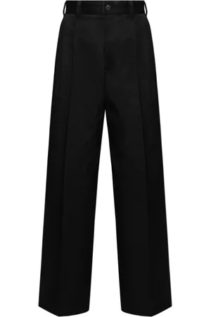 Maison Margiela Bukser, Herre, Sort, M, Bomuld, Bukser med Logo