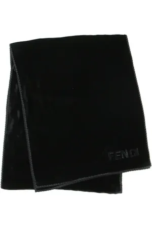 Fendi Pre-owned, Dame, Sort, ONE SIZE, Tyl, Pre-owned Silke trklaeder