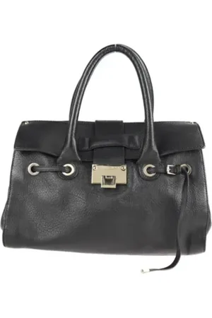 Jimmy Choo Pre-owned, Dame, Sort, ONE SIZE, Tyl, Pre-owned Stof hndtasker